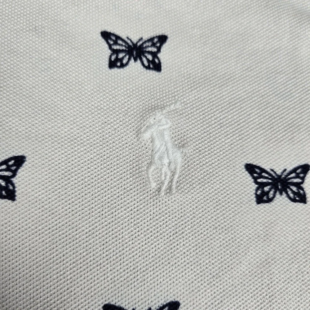 Polo‎ Ralph Lauren Mens Shirt Large Custom Slim Fit Butterfly All Over Print